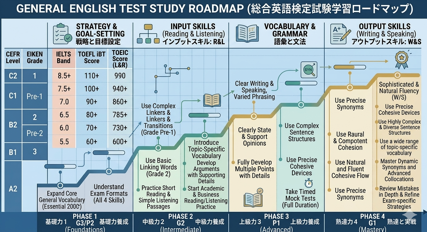 英語検定 学習ロードマップ